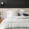 Neale Whitaker Avoca Hemp European Pillowcase - Oyster