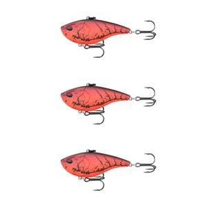 3x 13 Fishing 2.5 Inch El Diablo Vibe Lipless Crank Lures - Mudbug Punch