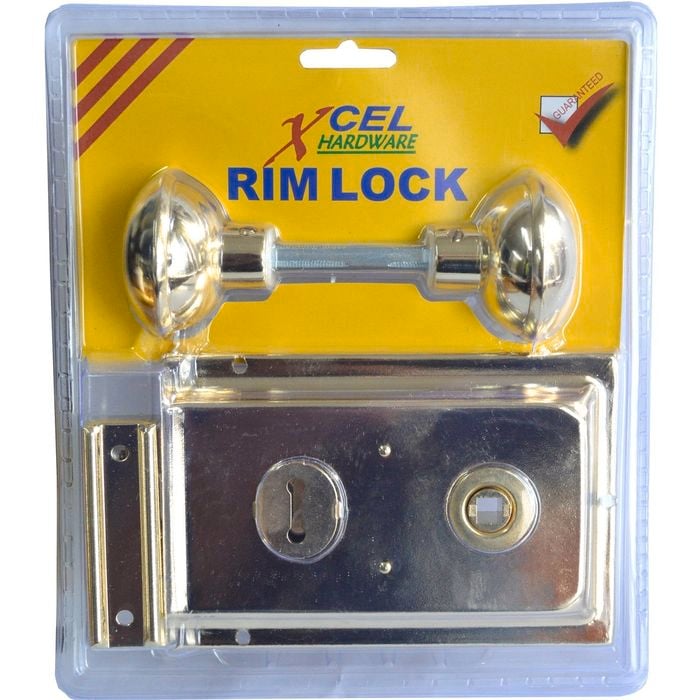 Xcel Brass Double Handle Rimlock