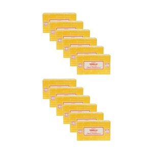 12PK Satya Home Fragrance Scented Incense Sticks Packet Set 15gm Vanilla
