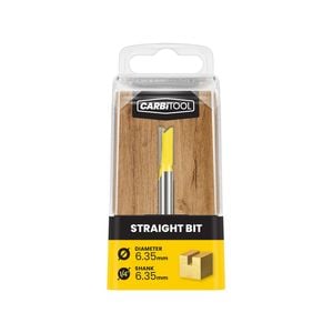 Carbitool 6.35mm TCT Straight Router Bit