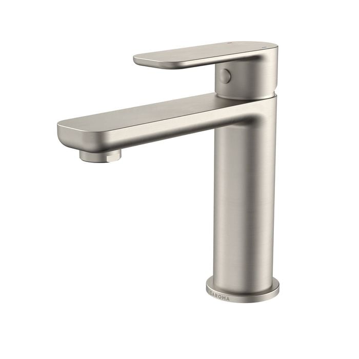 Caroma Brushed Nickel Lead Free Luna Basin Mixer