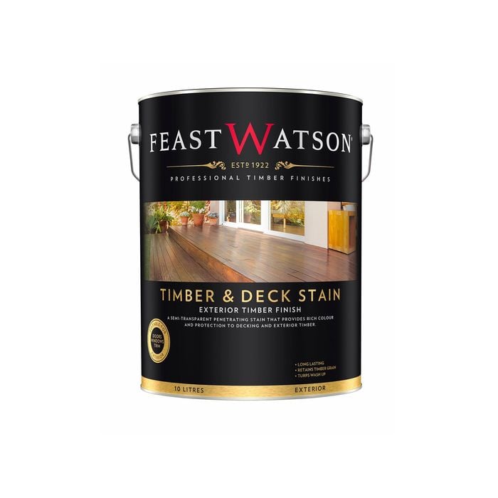 Feast Watson 10L Black Japan Timber & Deck Stain