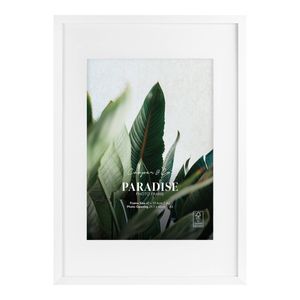 Cooper & Co. 42x59.4cm Mat to 29.7x42cm White Premium Paradise Wooden Photo Frame