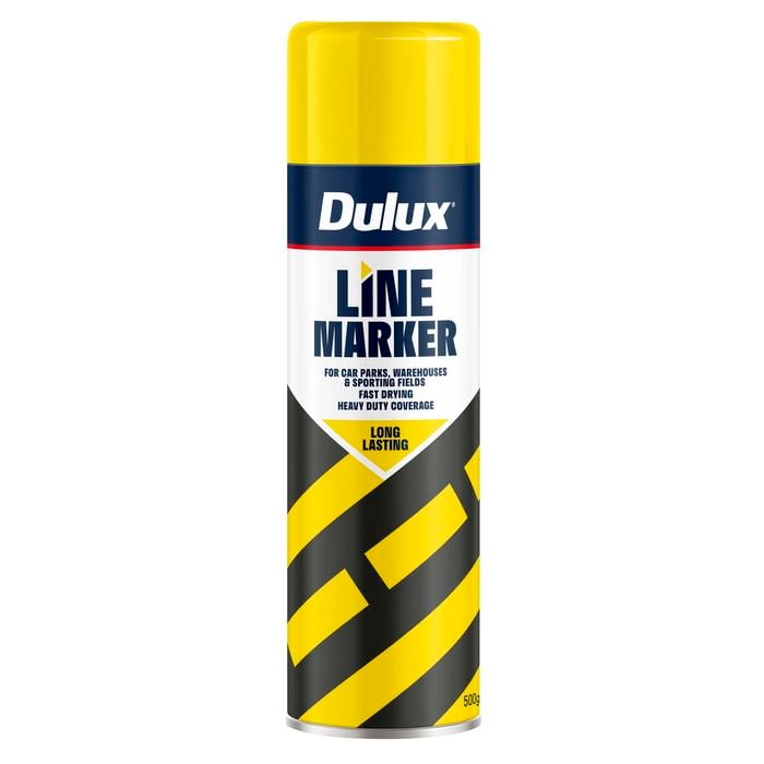 Dulux 500g Yellow Line Marker Spray Paint - Yellow