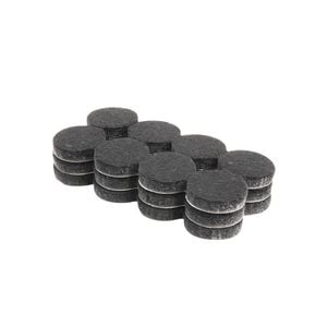 Surface Gard 19mm Black Round Felt - 24 Pack