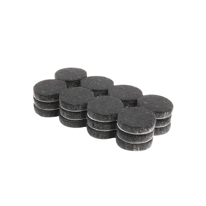 Surface Gard 19mm Black Round Felt - 24 Pack