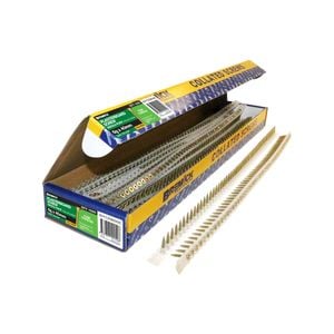 Bremick 6g x 40mm Zinc Yellow Fine Collated Screws - 1000 Pack
