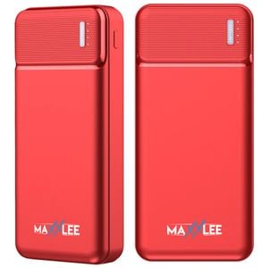 Maxxlee 2x 10000mAh Slim Power Bank USB Backup External Battery Charger iPhone Android Mobile