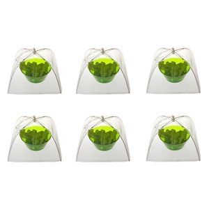 6PK Appetito Square Nylon Net Food Cover 41cm Home Kitchen Cooking White