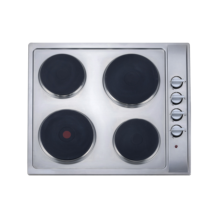 Bellini 60cm Stainless Steel 4 Burner Electric Cooktop
