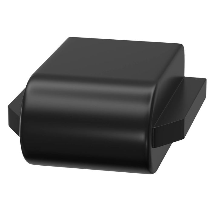 Flexi Storage Home Solutions Black Double Slot Wire Shelf Bracket End Cover - 12 Pack