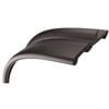 Hulk Rubber Fender Flare Car Wheel Arch Mounting Kit 2" Black