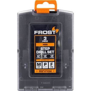 Frost 3 Piece HSS Step Drill Set