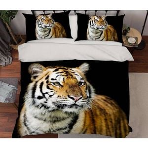 3D Animal Tiger 71 Bed Pillowcases Quilt King Single Size
