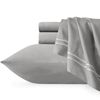 Renee Taylor Queen Strada Egyptian Cotton Bed Quilt Cover Set Silver/White
