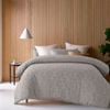 Accessorize Bedroom Collection Queen Light Slate Grey Gregory Jacquard Quilt Cover Set