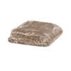 Bloomington 400gsm Soft Plain Faux Mink Blanket Queen 200x240 cm Latte
