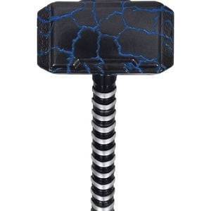 Thor Love and Thunder Hammer for Adults, Marvel Mjolnir Costume Prop - Silver, One-Size