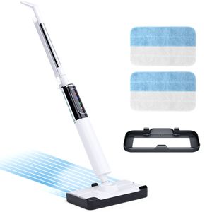 YOPOWER 1200W Steam Mop Hard Floor Cleaner for Multi-surfaces Carpet White