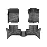 KIWI MASTER 3D TPE Car Floor Mats Liner fit Mitsubishi Triton MR 2019-Current Dual Cab Without Electric Seats