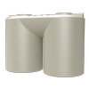 Melro Tanks 7010L Smooth Cream Slimline Poly Water Tank