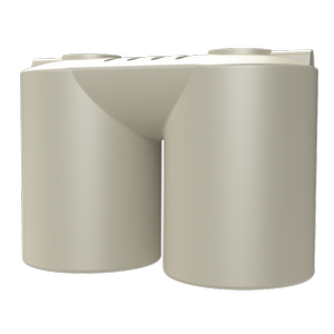 Melro Tanks 7010L Smooth Cream Slimline Poly Water Tank