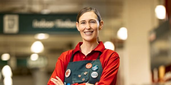 Media release - Bunnings to keep building on what customers love as Mike Schneider passes the hammer to Rachael McVitty - RMV in store