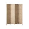 Oikiture 4 Panel Room Divider Screen Privacy Timber Natural