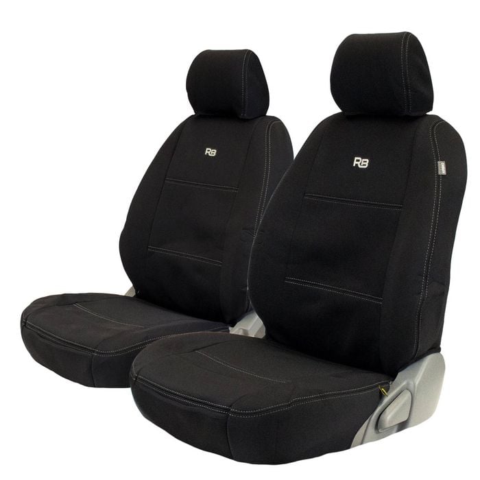 Razorback 4x4 GP4 Standard Neoprene 2x Front Seat Covers Suitable for a Toyota Hilux 7th Gen (N70) STD SEAT
