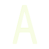 Sandleford 90mm Glow in Dark Acrylic Letter A