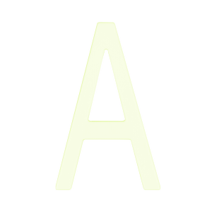 Sandleford 90mm Glow in Dark Acrylic Letter A