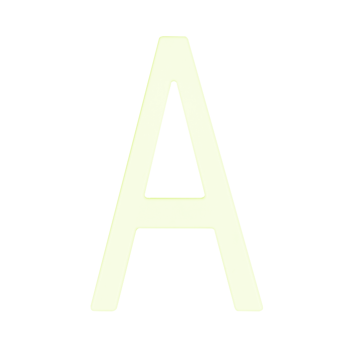 Sandleford 90mm Glow in Dark Acrylic Letter A