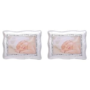 2PK Gibson Gifts Baby/Newborn Footprints Picture Frame 6x4"