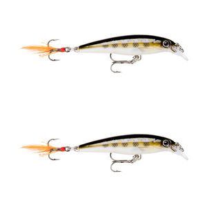 2x Rapala 6cm X Rap Jerkbait/Slashbait Hard Body Fishing Lures - Muddler