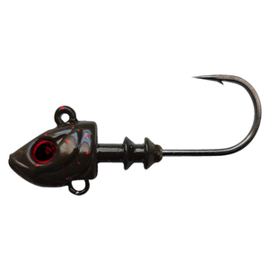Profishent Tackle 9g Painted Fishing Jig Head Motor Oil Red Fleck