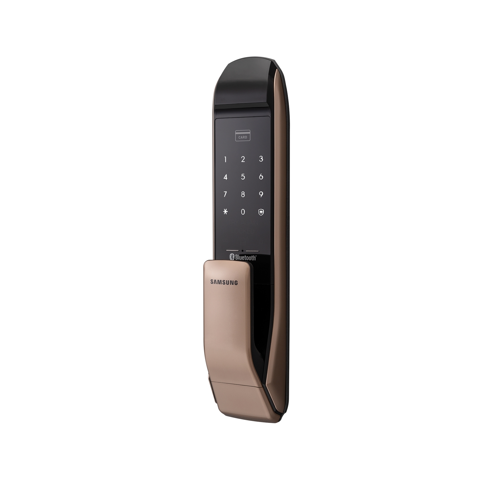 Samsung Gold Bluetooth Push + Pull Smart Mortise Door Lock product image