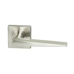 Miles Nelson Satin Nickel Lucca Square Rosette Passage Set
