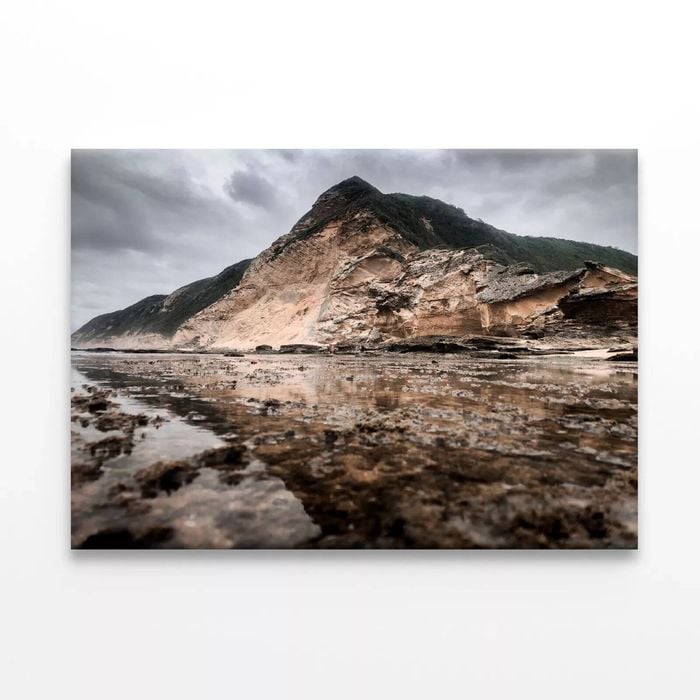 Rocky Mountain with Clouds in Sky  Print 100% Australian Made 120 x 90cm  (Stretched)