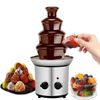 Catzon 4 Tier Chocolate Fountain Adjustable Temp Party Buffet