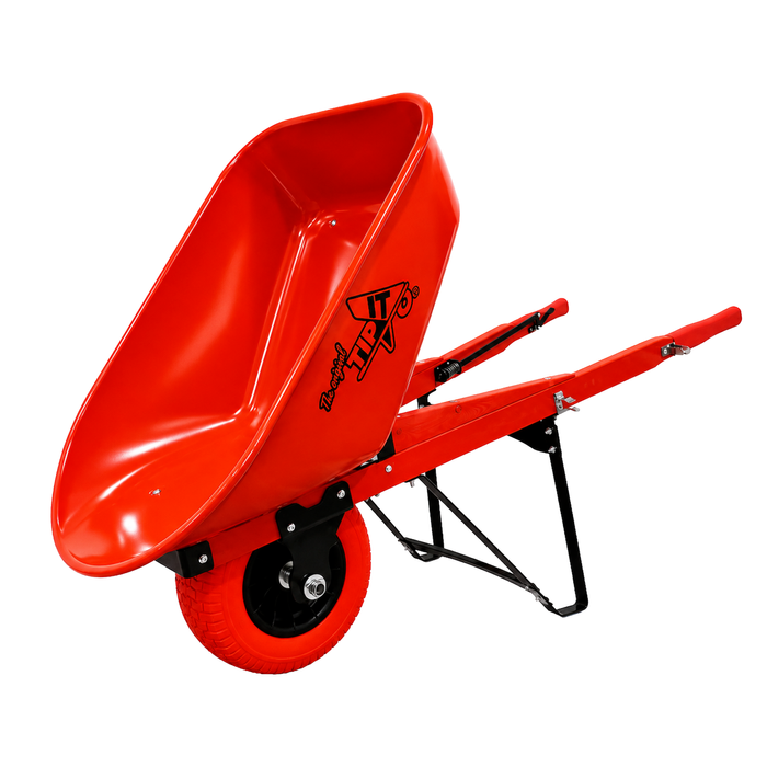 Tip It 110L Red Self-Tipping Wheelbarrow