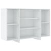 vidaXL Sideboard High Gloss White Storage Cabinet Organiser