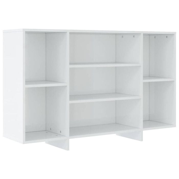 vidaXL Sideboard High Gloss White Storage Cabinet Organiser