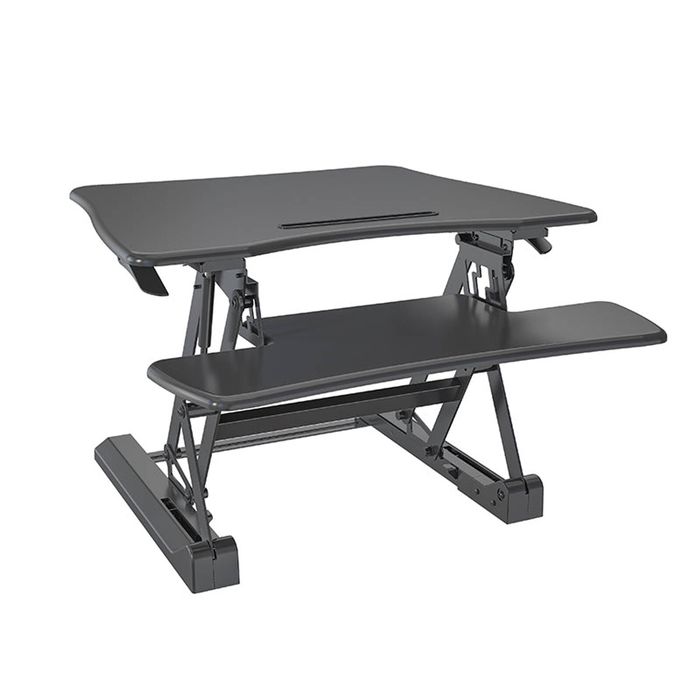 Screenmounts Sit Stand Desk Adjustable Riser Ergonomic Work Station 730x590mm Gld07s - Gld07s