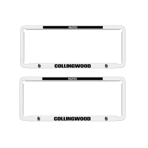 2x OFFICIAL AFL COLLINGWOOD MAGPIES Car Number Plate Frame Cover Surround