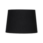 Verve Design 28cm Medium Linen Dawn Tapered Shade - Black 