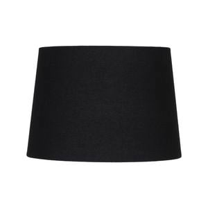 Verve Design 28cm Medium Linen Dawn Tapered Shade - Black 
