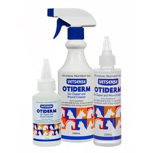 Vetsense Otiderm Wound & Ear Cleaner for Pet Horses Dogs & Cats 500ml
