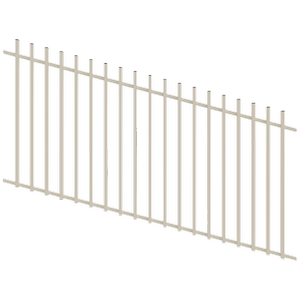 ProtectorAl 1201 - 2400 x 1200mm Surfmist  Raked 16-30º Batten Pool Fence Panel