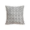 SOGA 50cm Black & White Pattern Throw Pillow Thick Comfort Pro Polyester Fiber Cotton